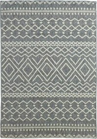 HOMCOM Dywan do wnętrza i na zewnątrz, w stylu Boho, łatwy w czyszczeniu, Szary