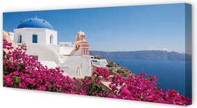 Obraz na płótnie Kwiatowy Zakątek nad Morzem