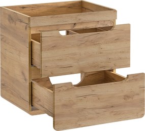 Wisząca szafka podumywalkowa 60 cm, Aruba 820 FSC, dąb craft złoty