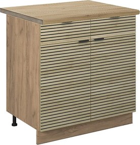 Szafka dolna do kuchni panel dębowy 80x60x82 fame-line