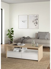 Biało-naturalny stolik 60x120 cm Next – Tvilum