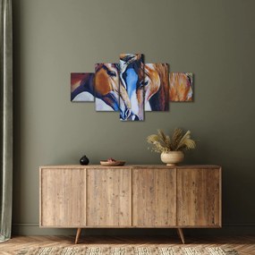 Obraz - Zakochane konie (125x70 cm)