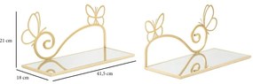 Szafka nocna w kolorze złota Butterfly – Mauro Ferretti