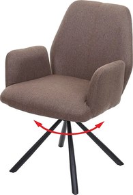 Obrotowe krzesło do jadalni MCW-H71,  brązowy