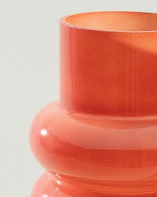 Wazon szklany Rosso 15x35 cm