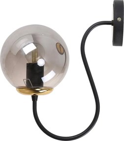 Czarno-szary kinkiet ø 15 cm Oslo – Squid Lighting