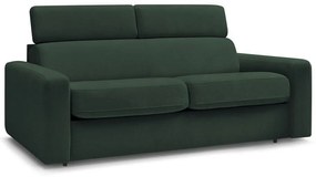 Ciemnozielona rozkładana sofa 215 cm Monaco – Bobochic Paris