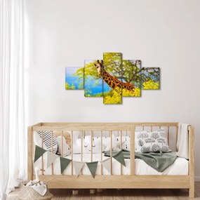 Obraz żyrafy w Afryce (125x70 cm)