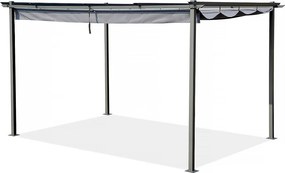 Pergola z rozsuwanym dachem - 3 x 4 m - Antracyt