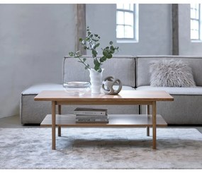 Stolik z blatem w dekorze dębu 60x120 cm Ponza – Unique Furniture