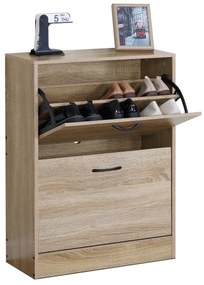 Szafka na buty z przegródkami G1014 OAK, dąb