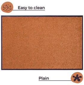 Pomarańczow wycieraczka Hanse Home Wash &amp; Clean, 39x58 cm
