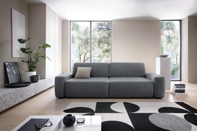 Masseno Sofa VEO z funkcją spania i pojemnikiem na pościel, Rozkładana sofa - Niebieski, RAVEN 18