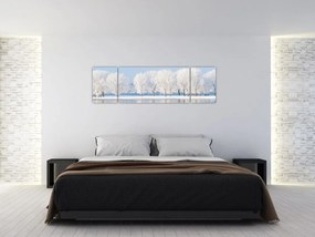 Obraz zimowego krajobrazu (170x50 cm)