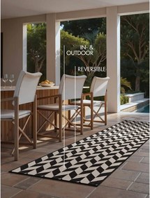 Czarny/kremowy chodnik odpowiedni na zewnątrz 80x200 cm Haringey Terrick – Ted Baker