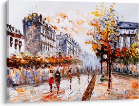 Obraz - Życie w mieście (70x50 cm)