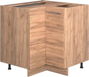 Szafka narożna złoty dąb energetyczny 80.5x51.6x82 fame-line