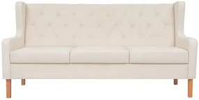 Trzyosobowa sofa Isobel 3C - kremowobiała