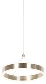 Stalowa lampa wisząca 30 cm z 3-stopniowym ściemnianiem LED - Lyani Nowoczesny Oswietlenie wewnetrzne