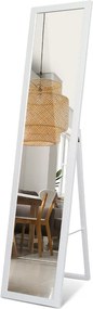 Lustro stojące z białą ramą 36x156 cm