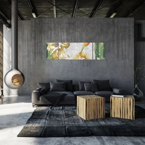 Obraz - Kwitnące kaktusy, vintage (170x50 cm)