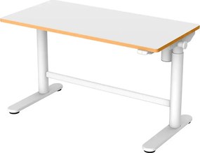 Białe automatyczne biurko stojące elektryczne L7-E73