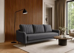 Kanapa Arvella – elegancka sofa 3-osobowa z funkcją spania i pojemnikiem na pościel, dostępna w 6 kolorach tkanin