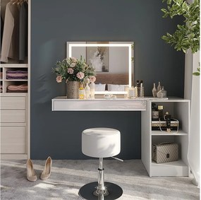 Stół do toalety biały 100x40.1x12 sherry