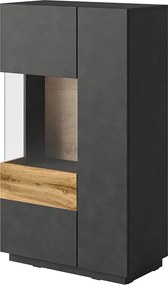 Komoda SILVANA 80 cm do Salonu Sypialni Odcienie szarości