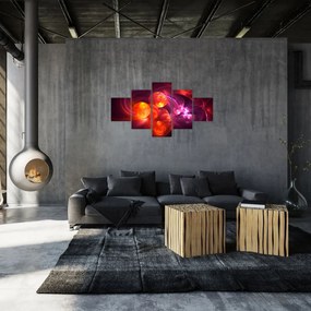 Obraz nowoczesnej abstrakcji (125x70 cm)