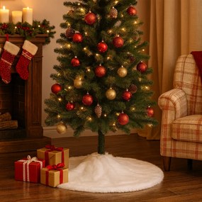 Podkładka pod choinkę SNOWY RING 72 cm, biała