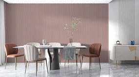 Ażurowe lamele ścienne pudrowy róż 15 szt. D3-W28