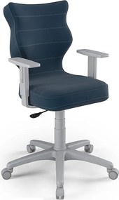 Młodzieżowe krzesło do biurka Duo Grey rozmiar 6 (159-188 cm)