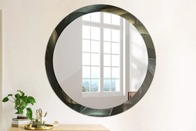 Lustro dekoracyjne okrągłe Ciemne tropikalne liście