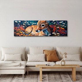 Obraz - Malowany jeleń (170x50 cm)