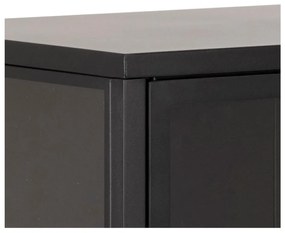 Czarna metalowa witryna Actona Newcastle, wys. 98,7 cm