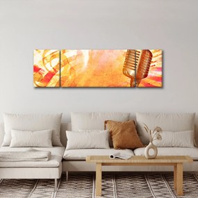 Obraz - Mikrofon retro (170x50 cm)