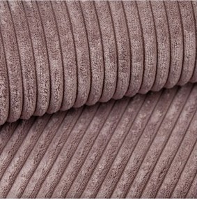 Kanapa KASJO Prawostronny Sofo-Narożnik z funkcją spania i poduszkami, 2x pojemnik POSO 027 Różowy DOMOHOME