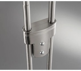 Lampa stojąca LED ze ściemniaczem w kolorze srebra (wysokość 150 cm) Dent – Fischer &amp; Honsel