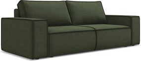 Kanapa 3-osobowa z funkcją spania - z tkaniny strukturalnej - oliwkowy - KIMO
