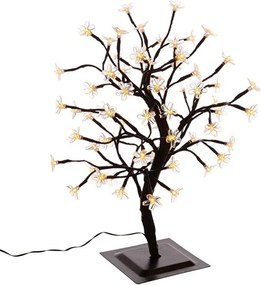 Dekoracyjne LED drzewo z kwiatami, ciepły biały