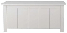 Biała skrzynia z litego drewna sosnowego 100x45 cm Bertram – Støraa