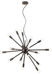 Redo 01-2936 - Żyrandol na lince STELLAR 18xE14/25W/230V czarny