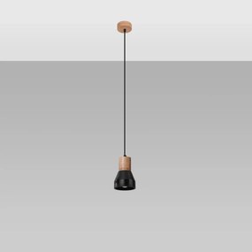 Lampa wisząca QUBIC czarna SOLLUX  LIGHTING
