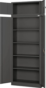 Nadstawka do szaf biurowych Jan Nowak 90x40x38 cm Ewa antracyt