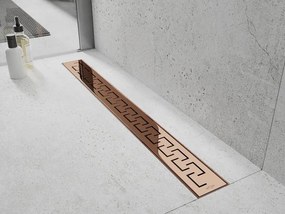 Mexen Flat 360° M15 odpływ liniowy obrotowy 60 cm, różowe złoto - 1624060-40