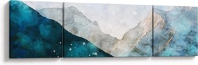 Obraz - Rysunek gór (170x50 cm)