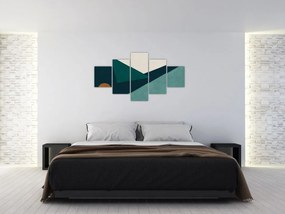 Obraz - Abstrakcja kubistyczna (125x70 cm)