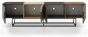 Szafka pod TV w dekorze dębu 200x55 cm Titan – Marckeric