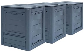 Zestaw 3 kompostowników ogrodowych T9-H96